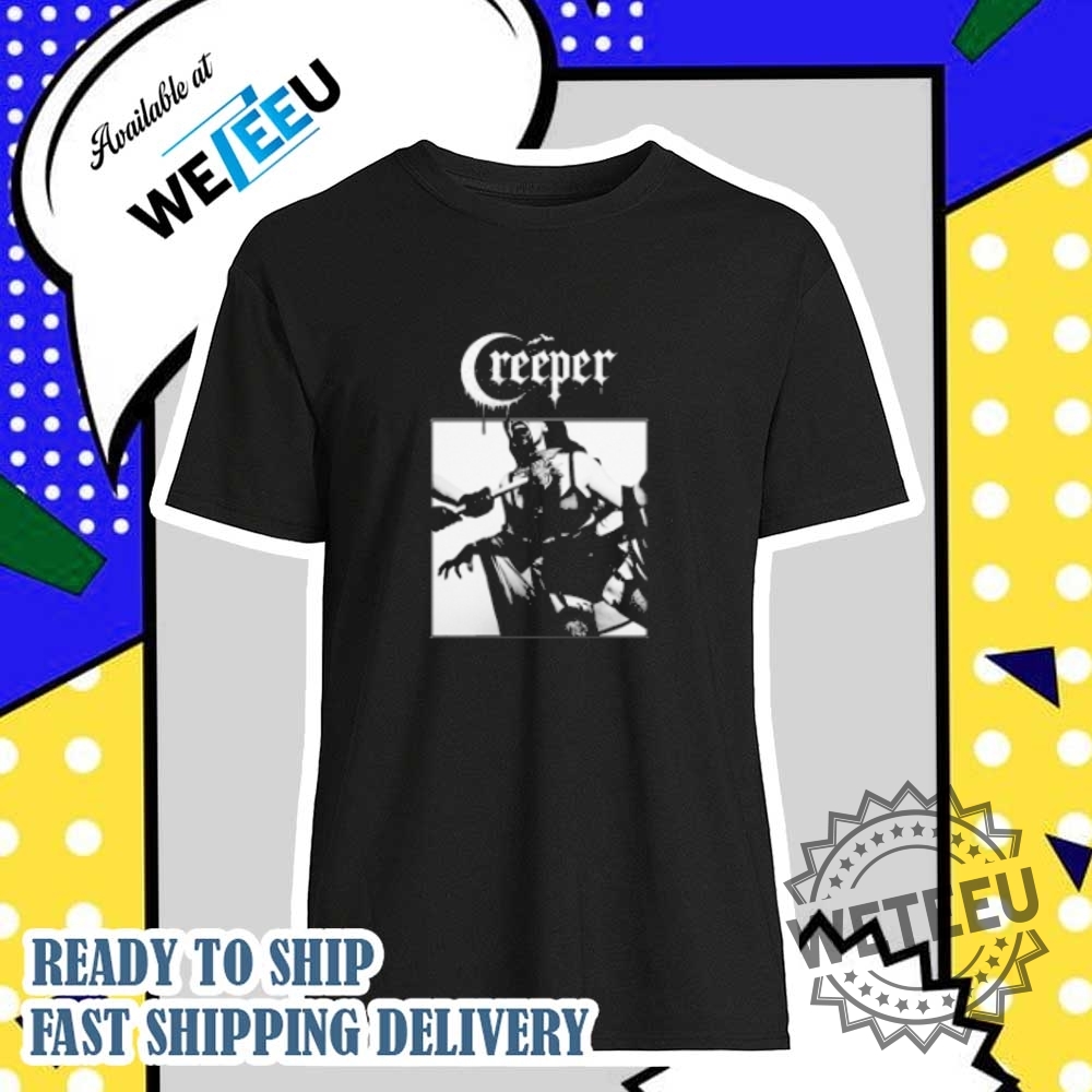 Creeper Spat Out Of Heaven Now We Are All Hellbound Headstones Tshirts