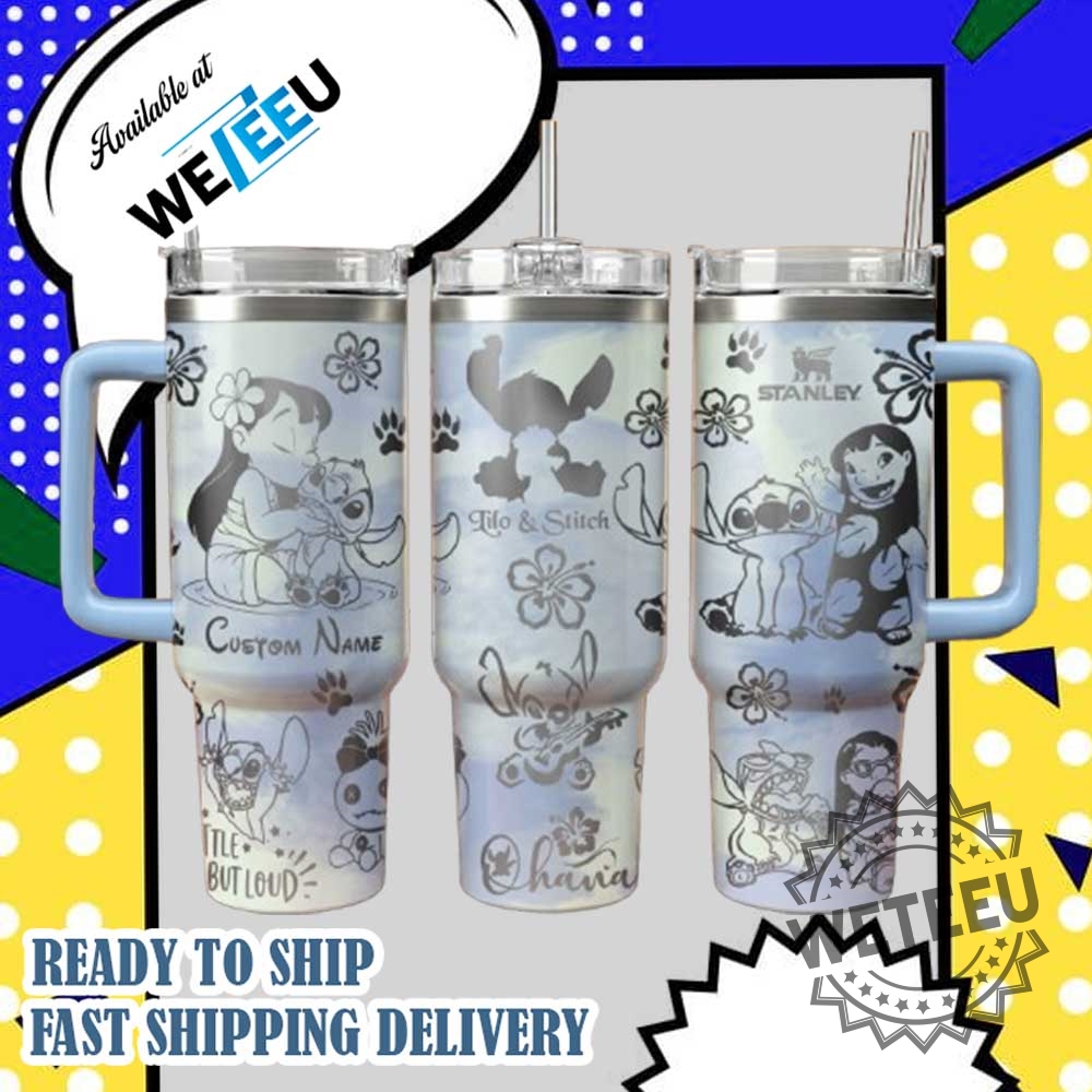 Lilo Stitch Stanley Tumbler Personalized Travel Mug With Handle