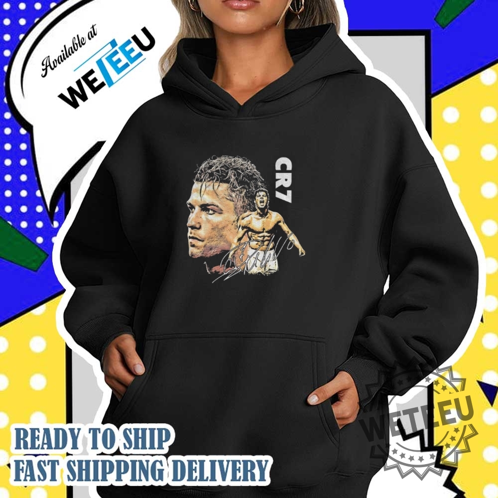 Cr7 Cristiano Ronaldo Big Head Graphic Signature Shirt 5 CR7 Cristiano Ronaldo big head graphic signature shirt