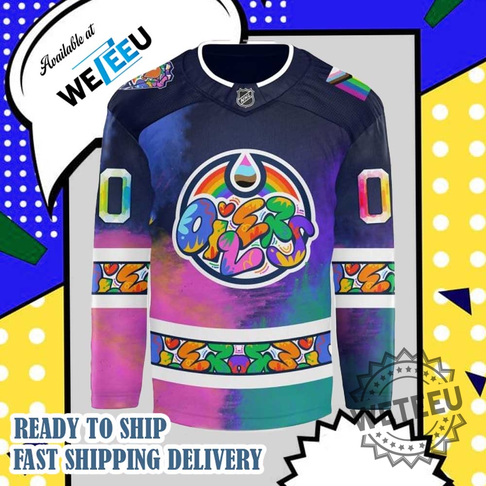 Edmonton Oilers 2025 Pride Month Nhl Jersey 4 Edmonton Oilers 2025 Pride Month NHL Jersey