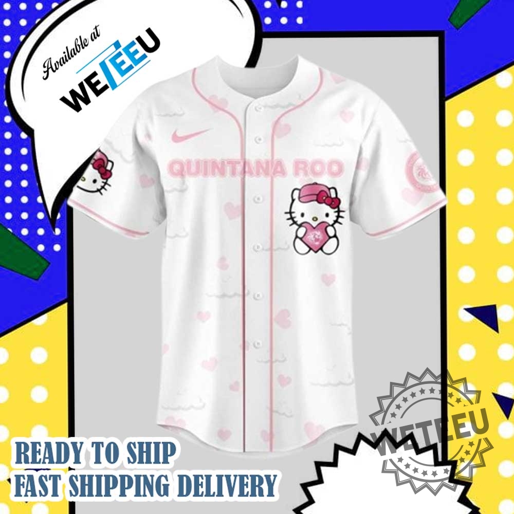 Tigres De Quintana Hello Kitty Night Plush 2025 Baseball Jersey 4 Tigres de Quintana Hello Kitty Night Plush 2025 Baseball Jersey