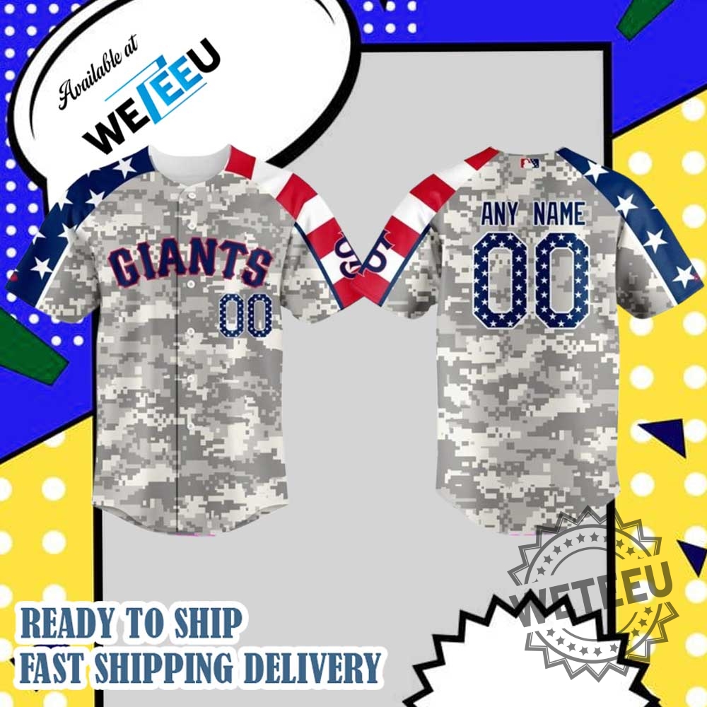 San Jose Giants Military Appreciation 2025 Baseball Jersey