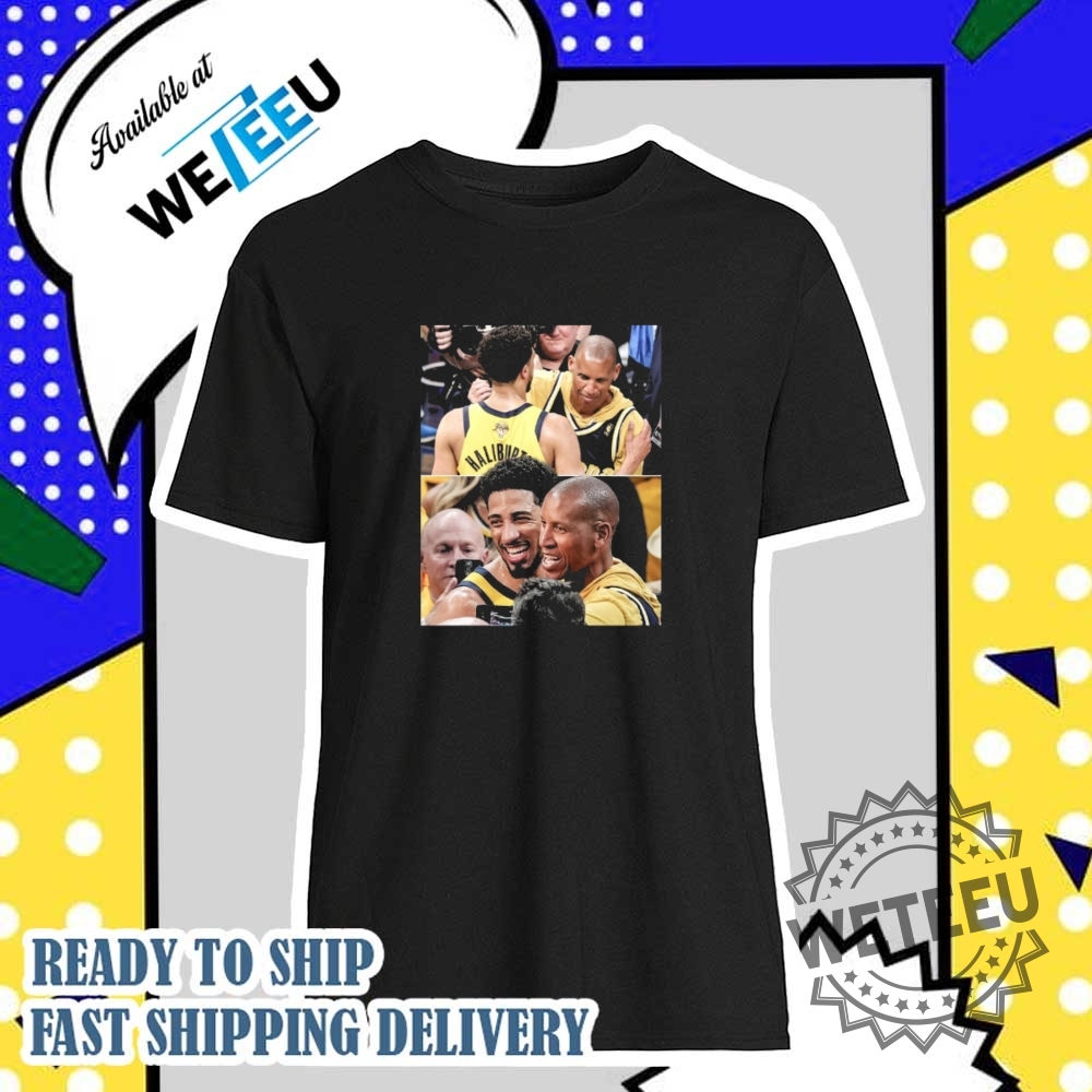 Reggie Miller And Tyrese Haliburton 2025 Nba Finals Game 3 Indiana Pacers Shirt