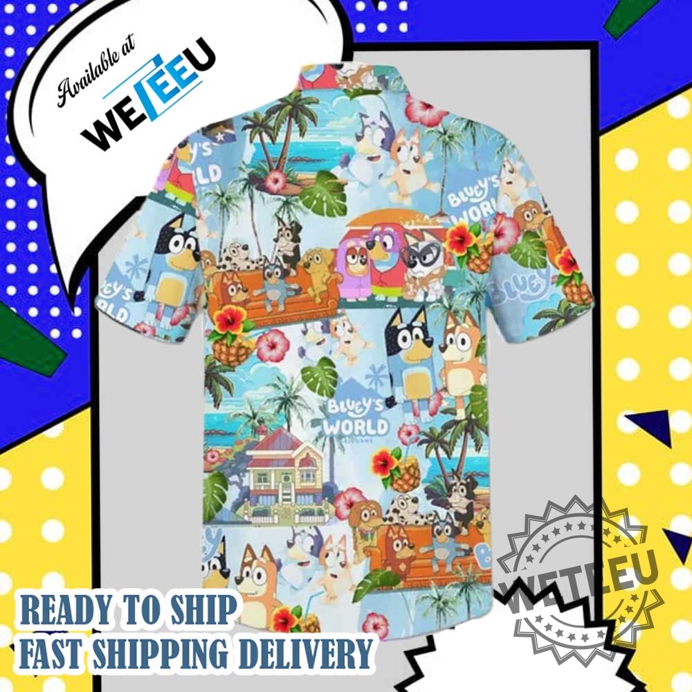 Blueys World Tropical Hawaiian Shirt Gift For Summer 5 Bluey’s World Tropical Hawaiian Shirt Gift For Summer