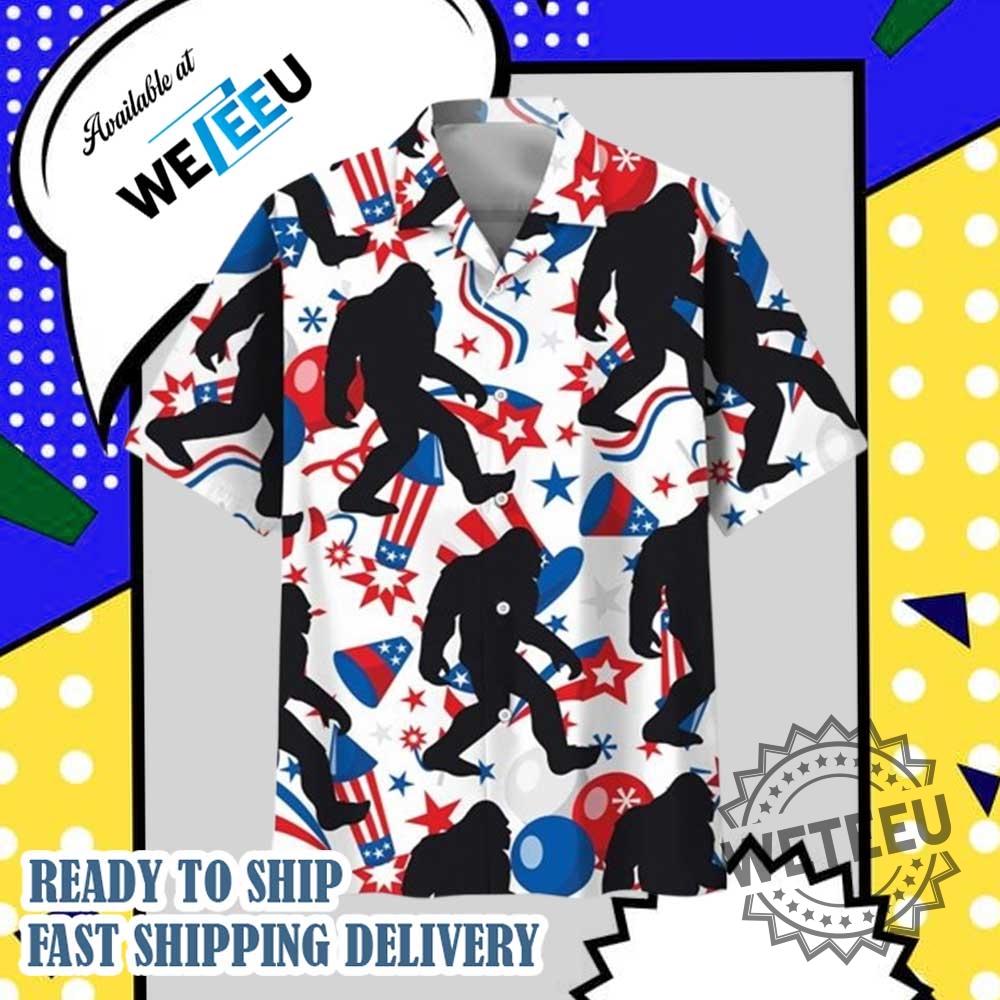 Bigfoot Independence Day 4Th July Hawaiian Shirt 7 BigFoot Independence Day 4th July Hawaiian Shirt