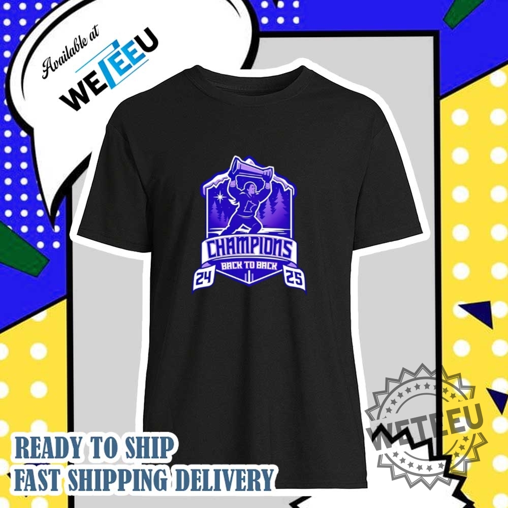 Minnesota Champions Back To Back 2025 Logo Shirt