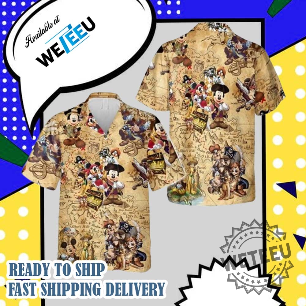 Mickey Pirates Hawaiian Shirt 4 Mickey Pirates Hawaiian Shirt