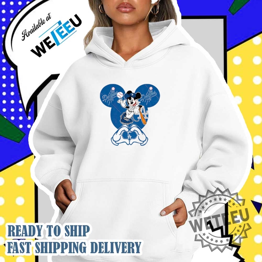 Disney Mickey Loves Los Angeles Dodgers Heart Mlb Shirt 5 Disney Mickey Loves Los Angeles Dodgers Heart MLB shirt