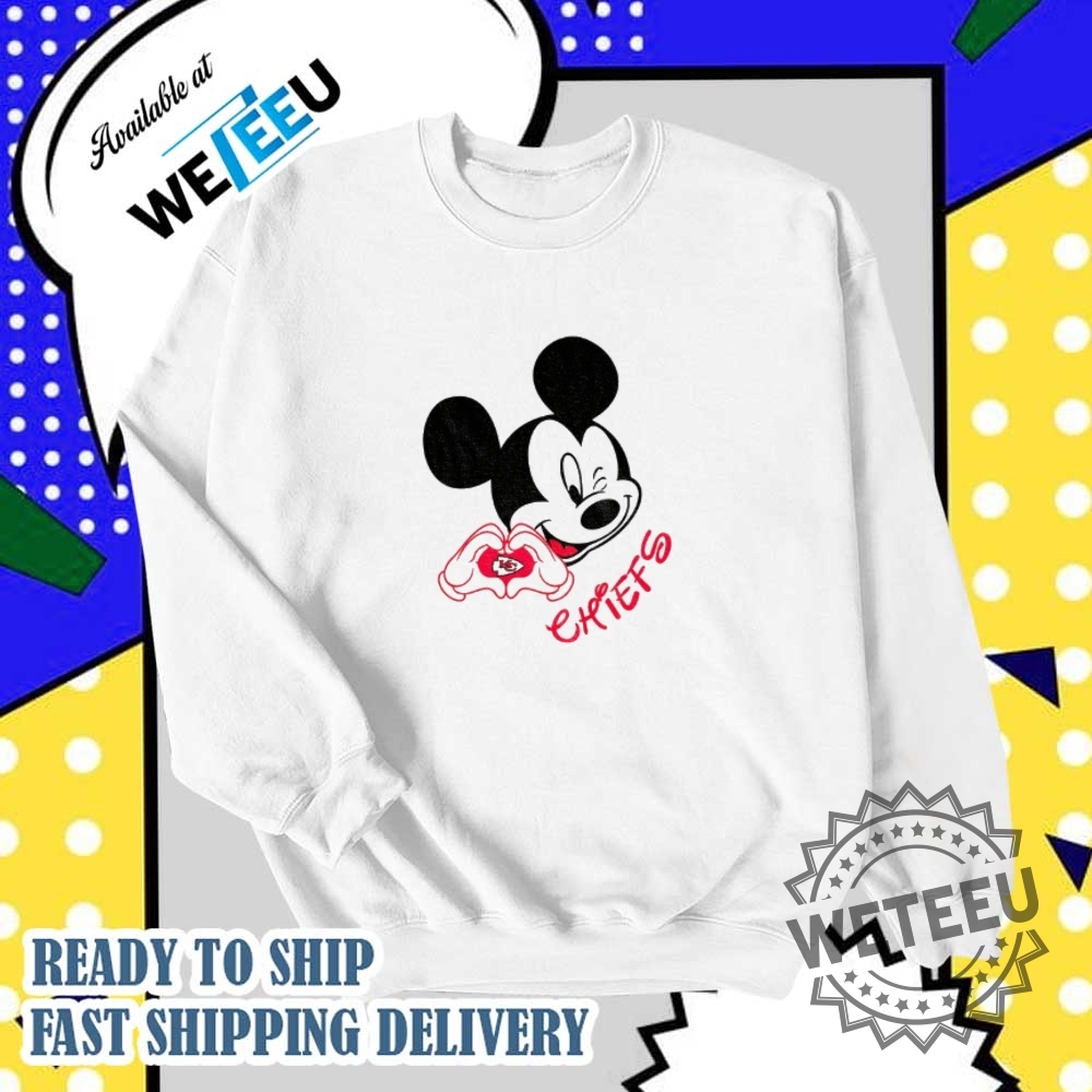 Mickey Mouse Love Kc Chiefs Shirt 6 Mickey Mouse Love KC Chiefs shirt
