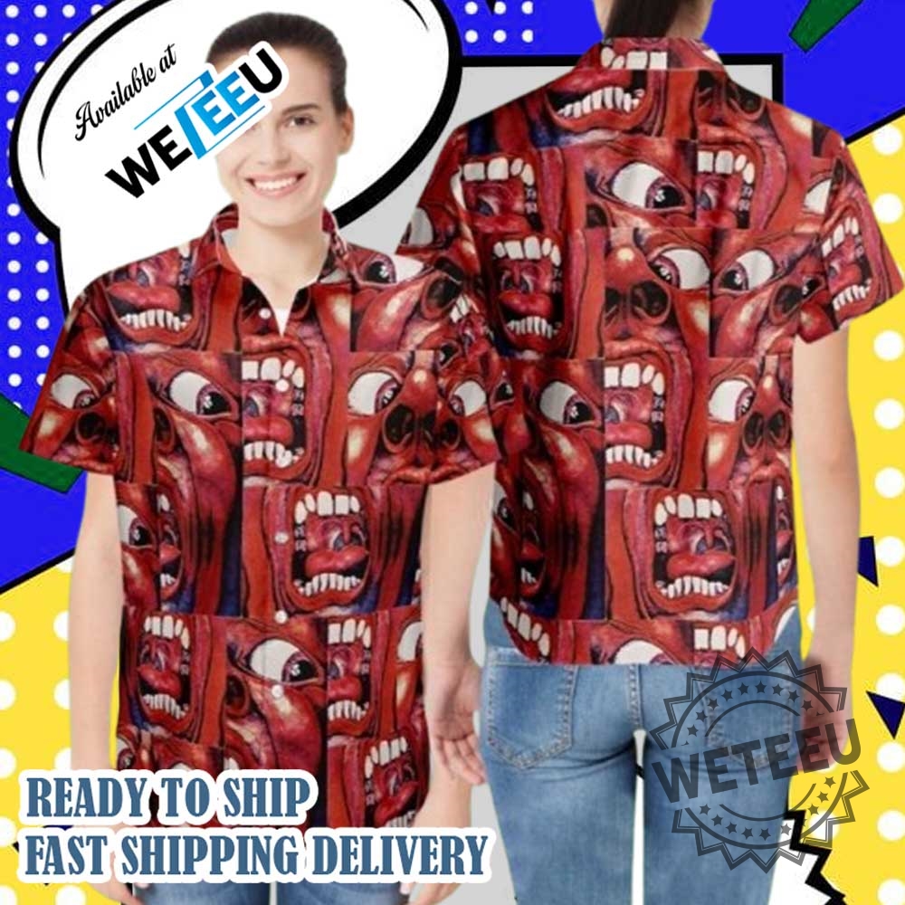 In The Court Of King Crimson Screaming Face Hawaiian Shirt 4 In the Court of King Crimson Screaming Face Hawaiian Shirt