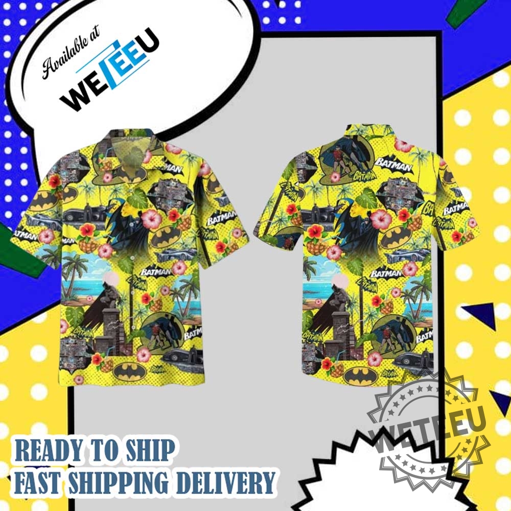 Batman Comic Vibes Tropical Hawaiian Shirt