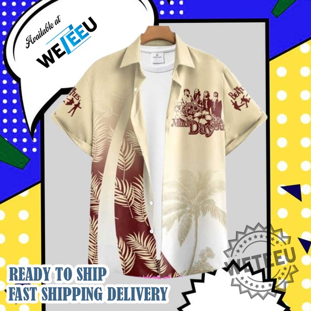 The Beatles Mad Day Out Special Hawaiian Shirt 4 The Beatles Mad Day Out Special Hawaiian Shirt