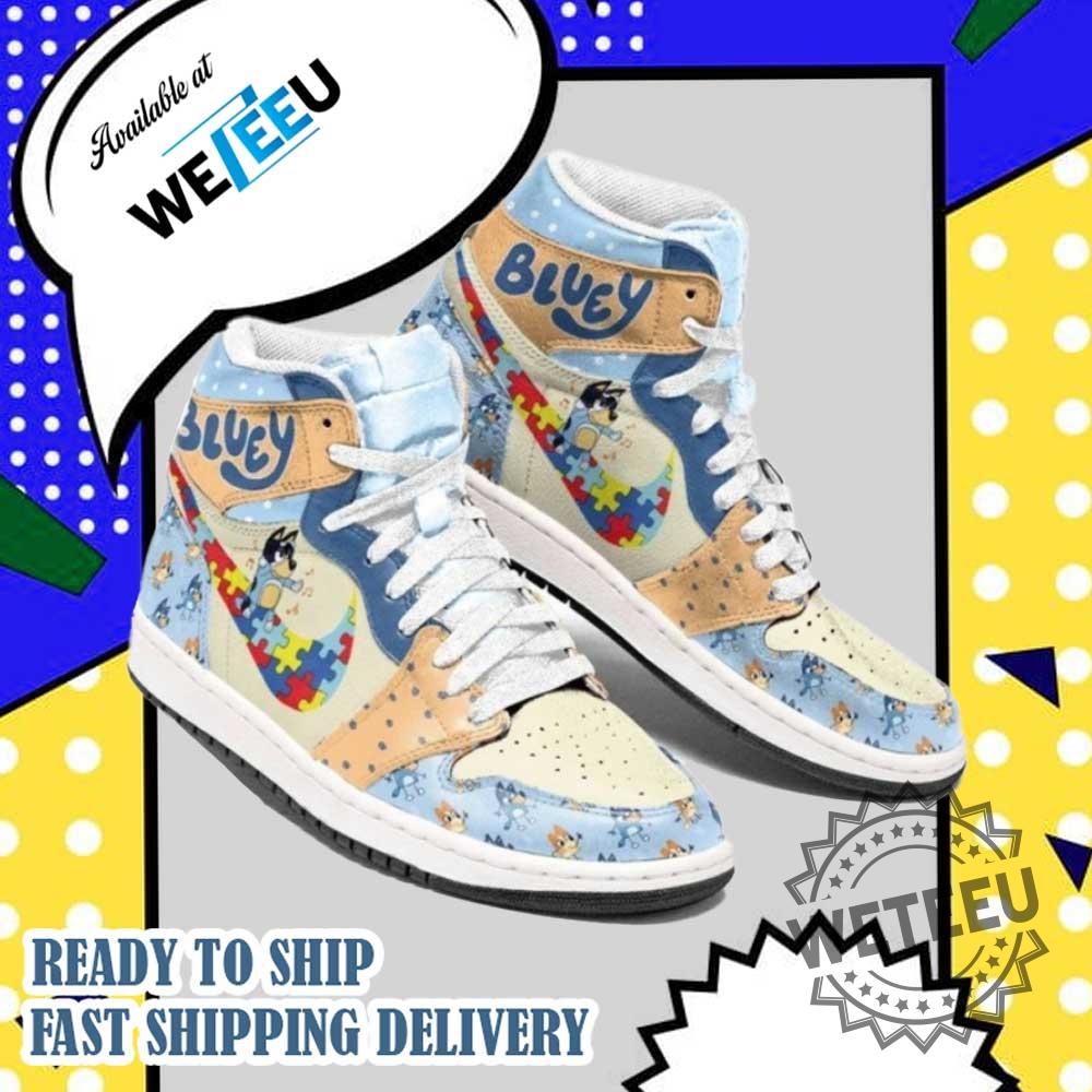Bluey Autism X Nike Air Jordan High Top Sneaker