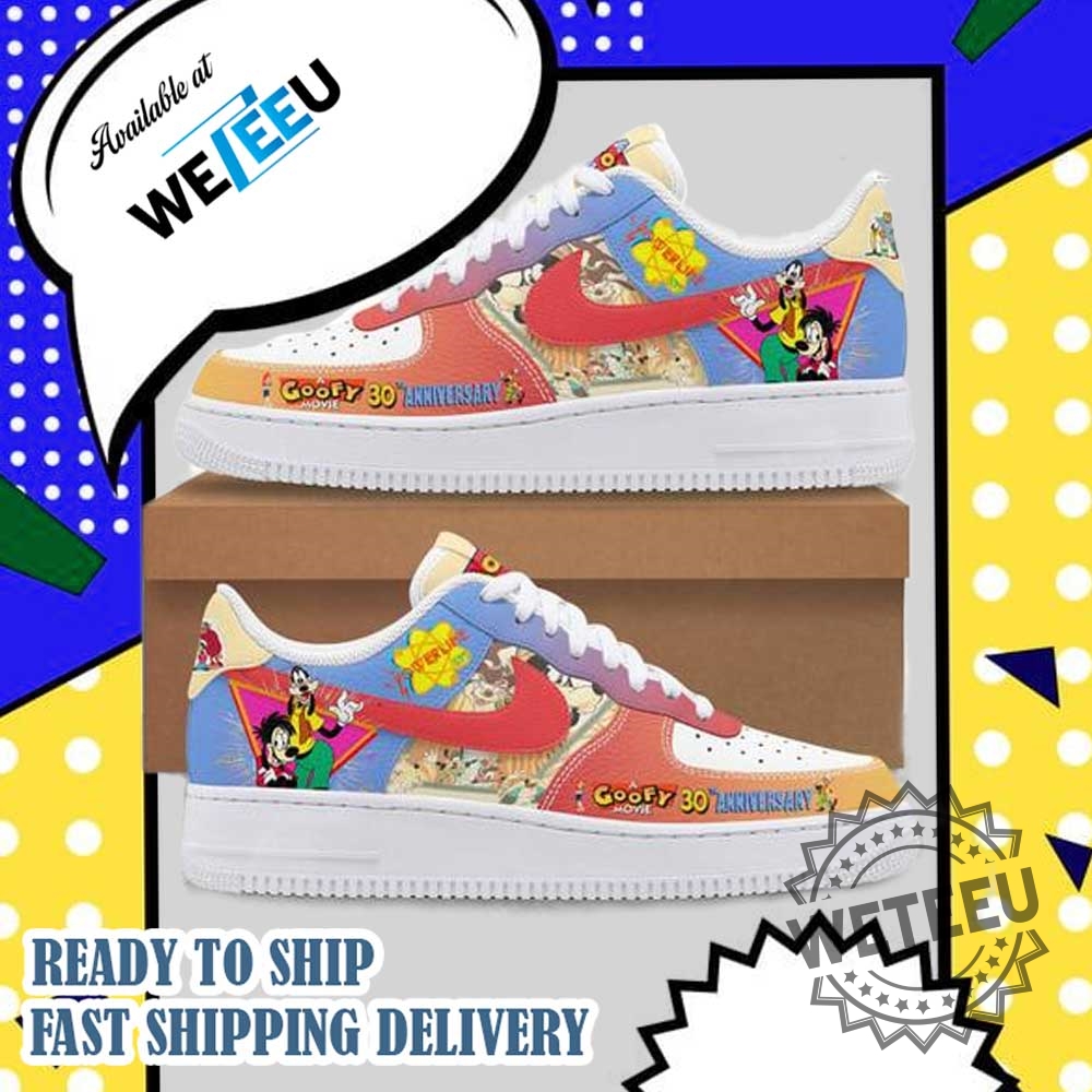 A Goofy Movie 30Th Anniversary Nike Air Force 1 Shoes