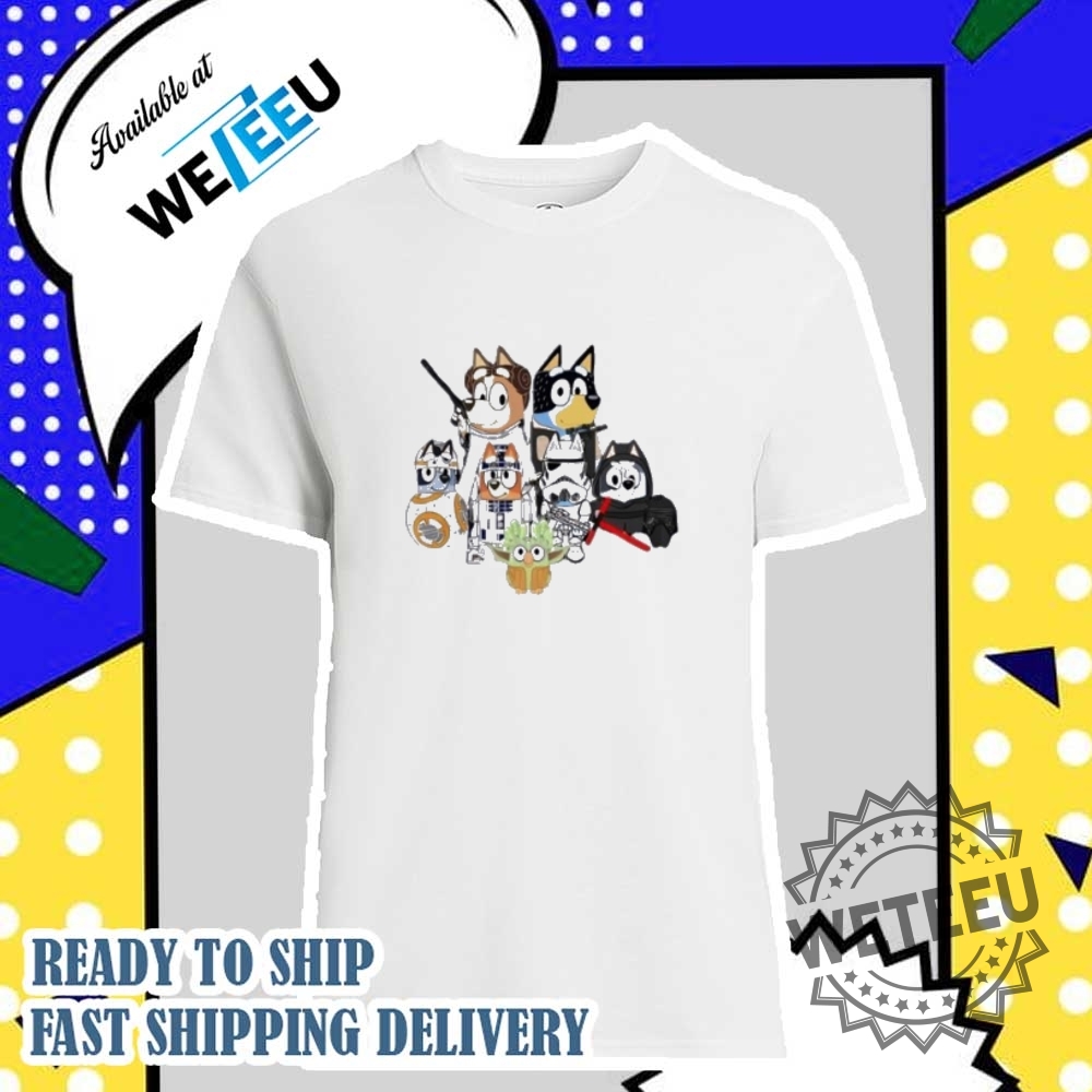 Bluey X Star Wars Funny Shirt