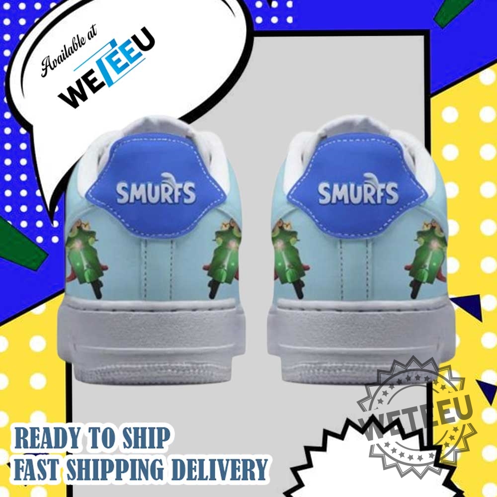 Smurf It Up Nike Air Force 1 Shoes Gift For Kids 4 Smurf It Up Nike Air Force 1 Shoes Gift For Kids
