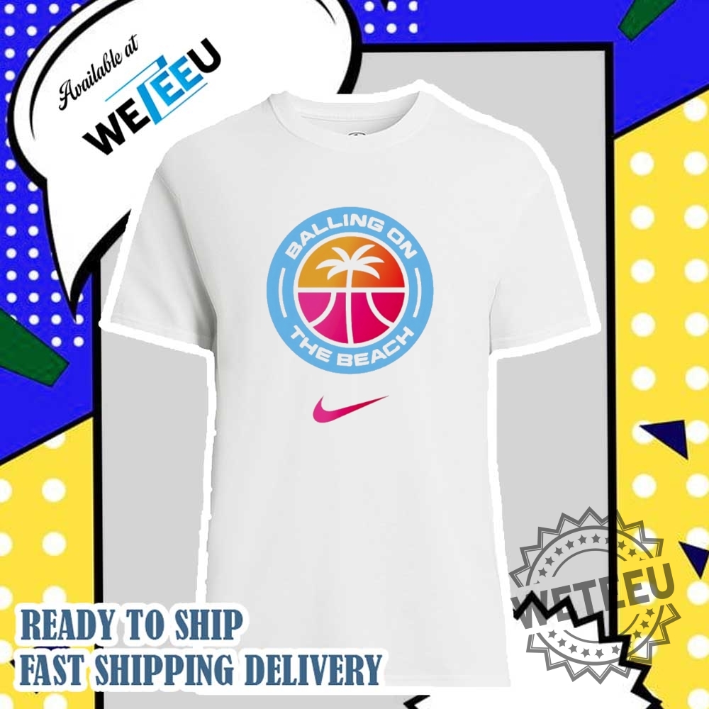 Balling On The Beach Nike Logo Shirt