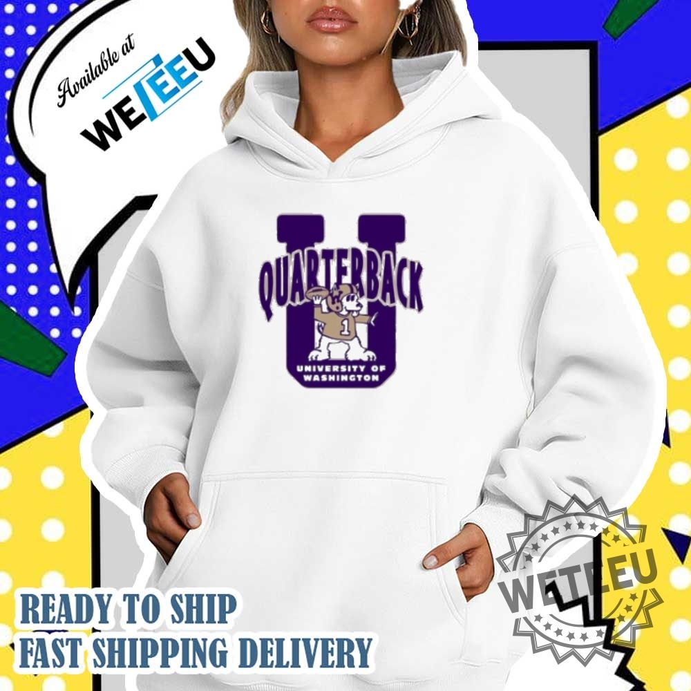 Washington Huskies Quarterback U Mascot Shirt 5 Washington Huskies Quarterback U Mascot Shirt