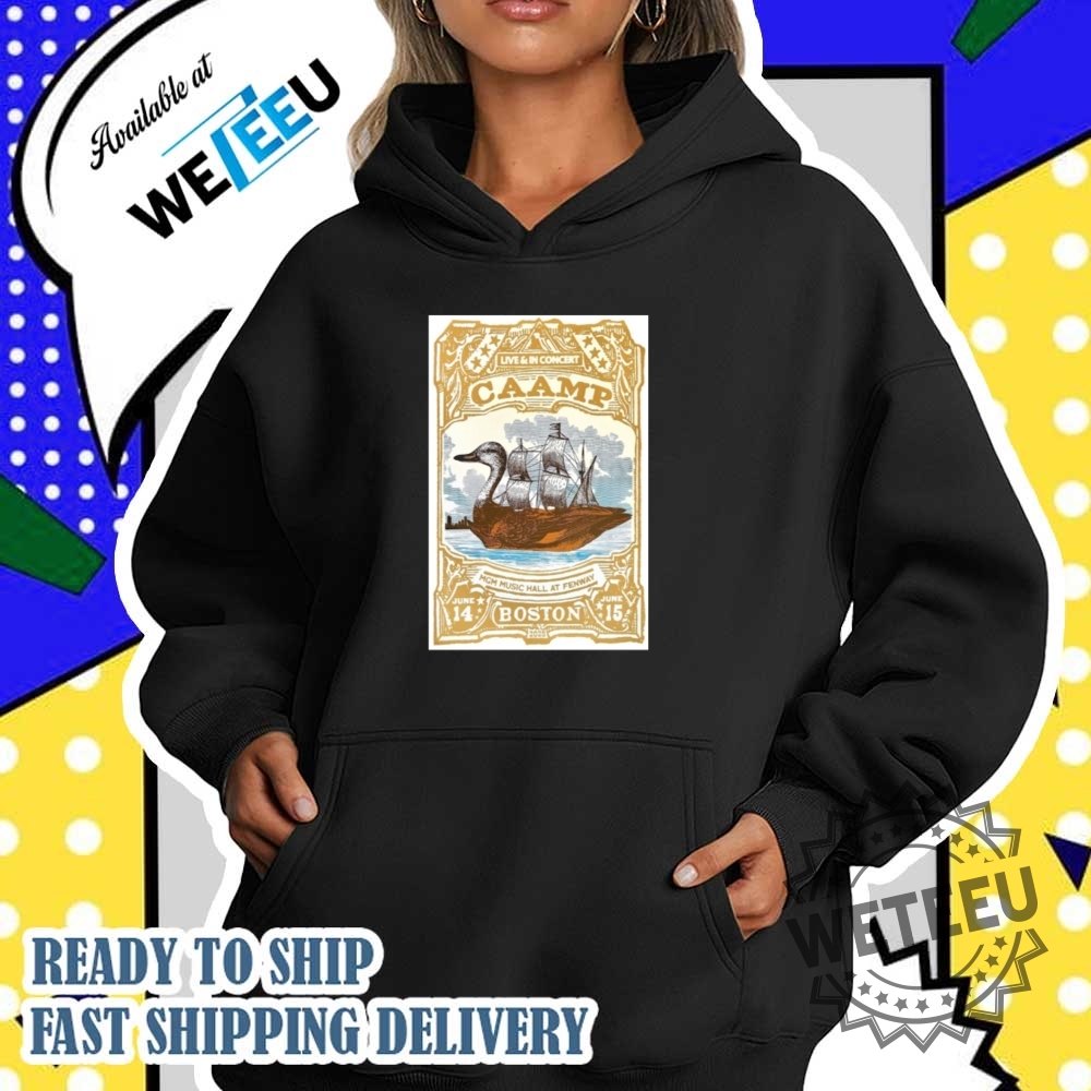 Caamp Mgm Music Hall At Fenway Boston Ma Event 2025 Poster Shirt 5 Caamp MGM Music Hall at Fenway Boston MA Event 2025 Poster Shirt