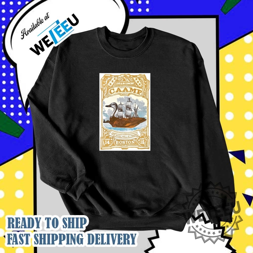 Caamp Mgm Music Hall At Fenway Boston Ma Event 2025 Poster Shirt 6 Caamp MGM Music Hall at Fenway Boston MA Event 2025 Poster Shirt