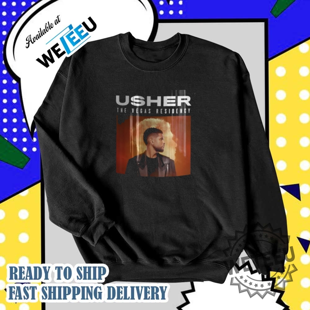 2023 Usher My Way The Vegas Residency Tour Tshirt 6 2023 Usher My Way The Vegas Residency Tour T-Shirt