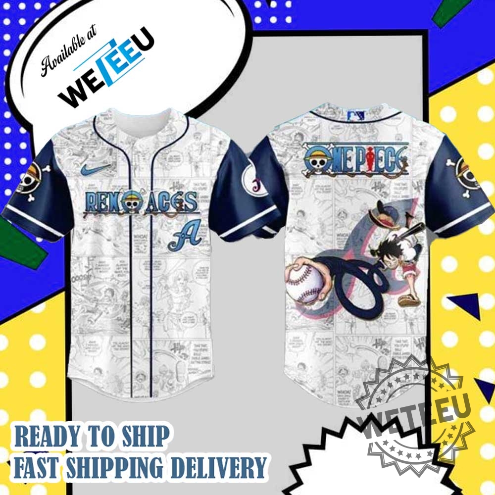 Anime Reno Aces One Piece Night Game Auction Jersey 3 Anime Reno Aces One Piece Night Game Auction Jersey