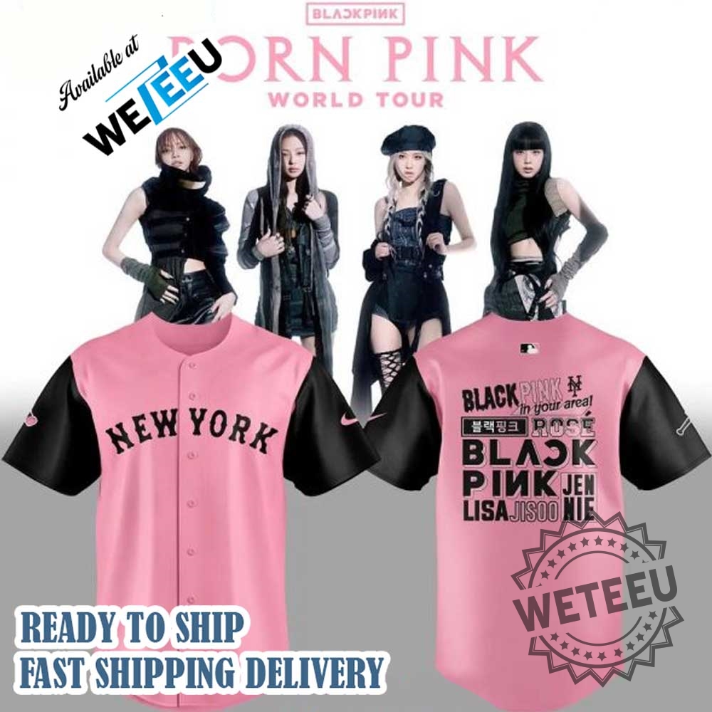 "Top 5 Must-Have Baseball Jerseys and Shirts for 2025" 34 New York Mets X Blackpink World Tour 2025 Baseball Jersey