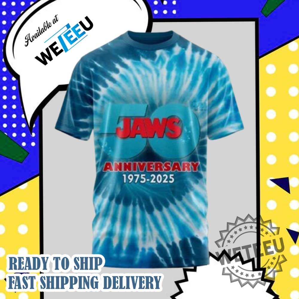 Jaws 50Th Anniversary 19752025 You Ll Never Go In The Water Again All Over Print Tshirt 5 Jaws 50th Anniversary 1975-2025 You ll Never Go In The Water Again All Over Print T-shirt