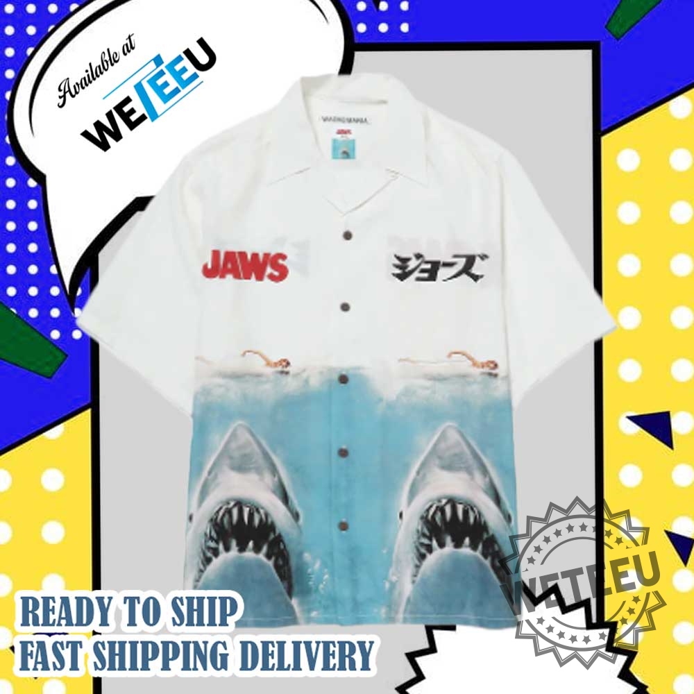 Jaws Movie Vintage Shark Attack Hawaiian Shirt 3 Jaws Movie Vintage Shark Attack Hawaiian Shirt