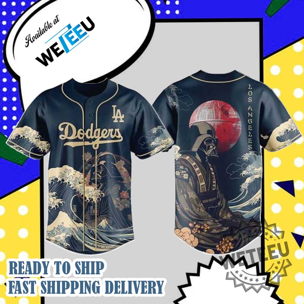 Los Angeles Dodgers Darth Vader Mlb Japan Edition Baseball Jersey