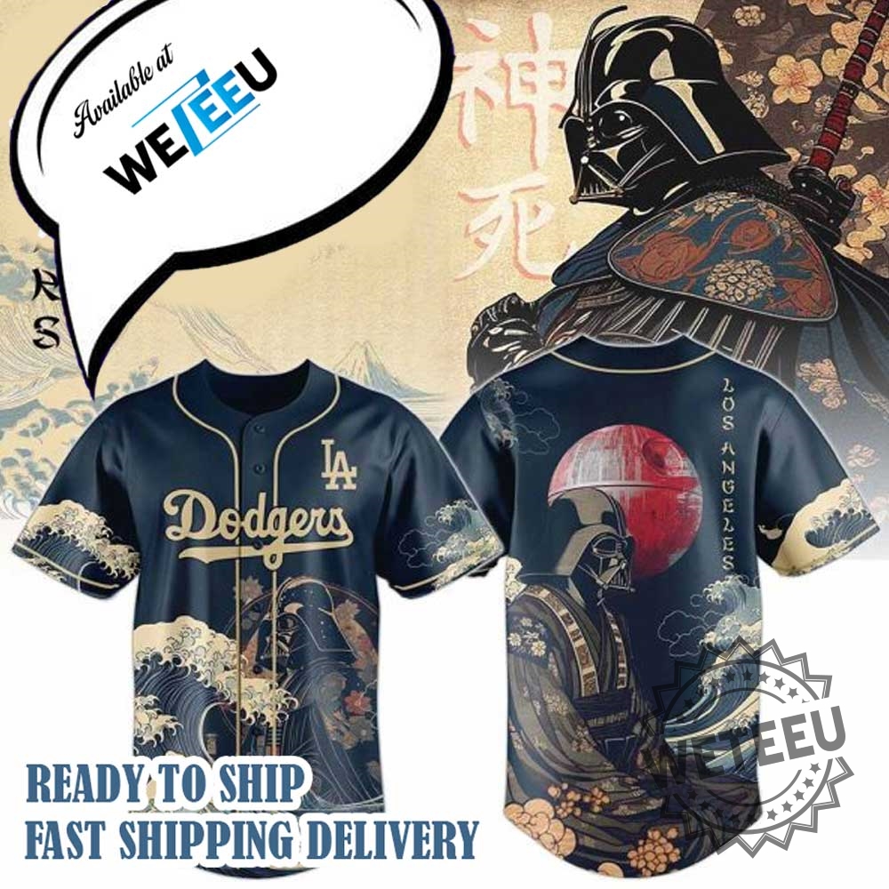 Los Angeles Dodgers Darth Vader Mlb Japan Edition Baseball Jersey 3 Los Angeles Dodgers Darth Vader MLB Japan Edition Baseball Jersey