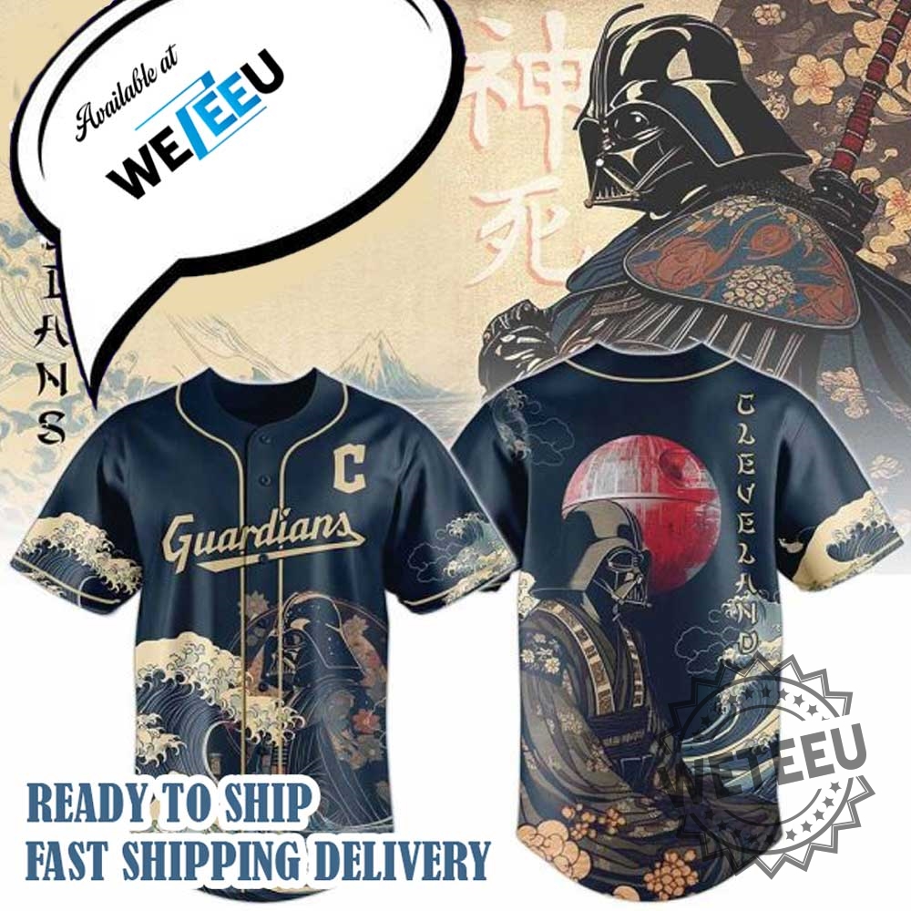 Cleveland Guardians Darth Vader Mlb Japan Edition Baseball Jersey 3 Cleveland Guardians Darth Vader MLB Japan Edition Baseball Jersey