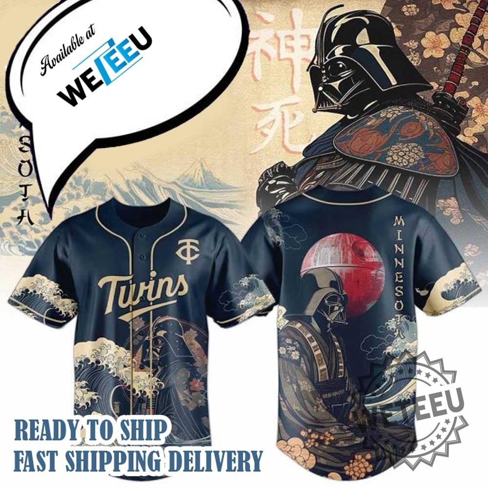 Minnesota Twins Darth Vader Mlb Japan Edition Baseball Jersey 3 Minnesota Twins Darth Vader MLB Japan Edition Baseball Jersey