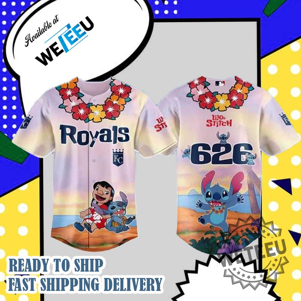 "Explore Darth Vader MLB Japan Edition Jerseys for Top Teams" 36 Kansas City Royals Mlb X Lilo Stitch Personalized Baseball Jersey