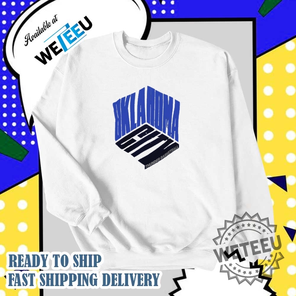 Oklahoma City Thunder Basketball Cube Shirt 6 Oklahoma City Thunder basketball cube shirt