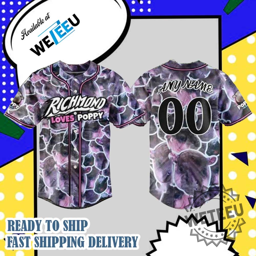 "Top 5 Must-Have Limited Edition Baseball Jerseys to Collect Now" 3 Custom Richmond Flying Squirrels Loves Poppy Baseball Jersey