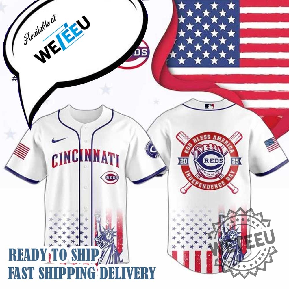 Cincinnati Reds America Independence Day 2025 Baseball Jersey 3 Cincinnati Reds America Independence Day 2025 Baseball Jersey