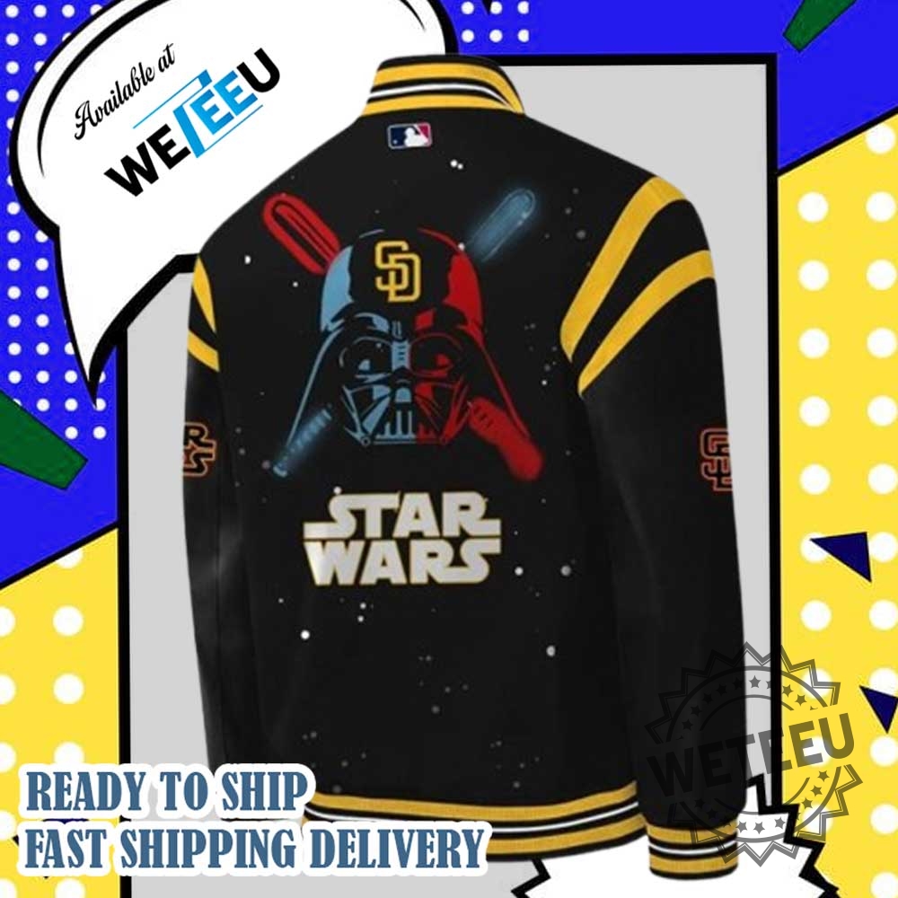 San Diego Padres X Star Wars Night 2025 Baseball Jacket 4 San Diego Padres x Star Wars Night 2025 Baseball Jacket