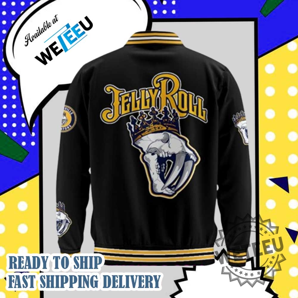 Nashville Predators Jelly Roll Night Limited Baseball Jacket 4 Nashville Predators Jelly Roll Night Limited Baseball Jacket