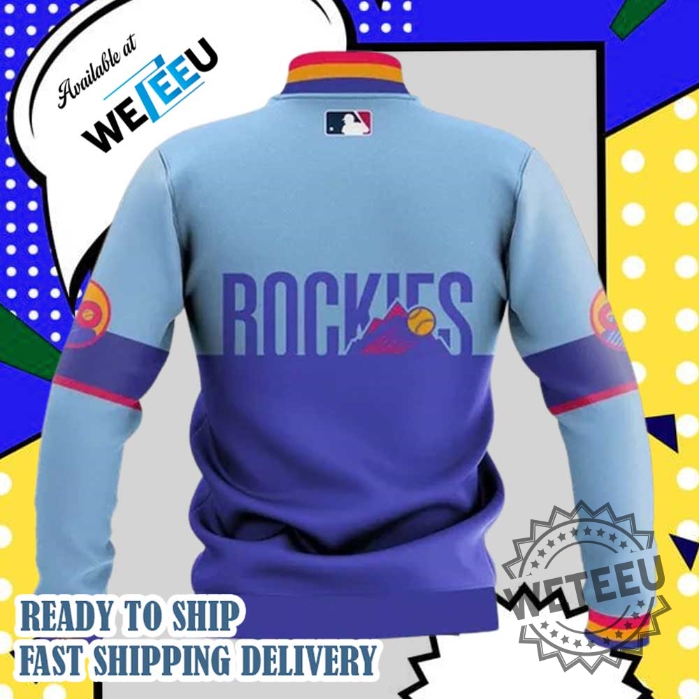 Colorado Rockies City Connect Uniform 2025 Baseball Jacket 4 Colorado Rockies City Connect Uniform 2025 Baseball Jacket