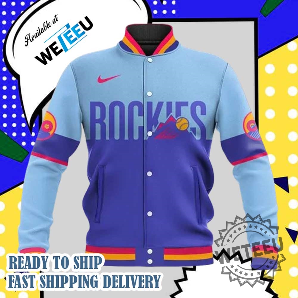 Colorado Rockies City Connect Uniform 2025 Baseball Jacket 5 Colorado Rockies City Connect Uniform 2025 Baseball Jacket