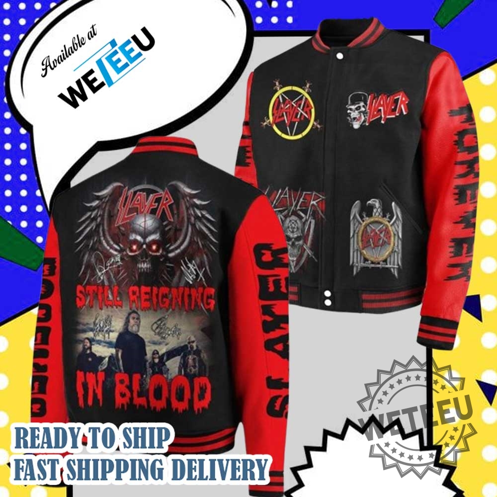 "Top 5 Exclusive Baseball Jackets for 2025 You Must Own" 10 Slayer Still Reigning In Blood Baseball Jacket