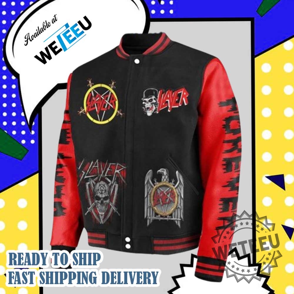 Slayer Still Reigning In Blood Baseball Jacket 4 Slayer Still Reigning In Blood Baseball Jacket