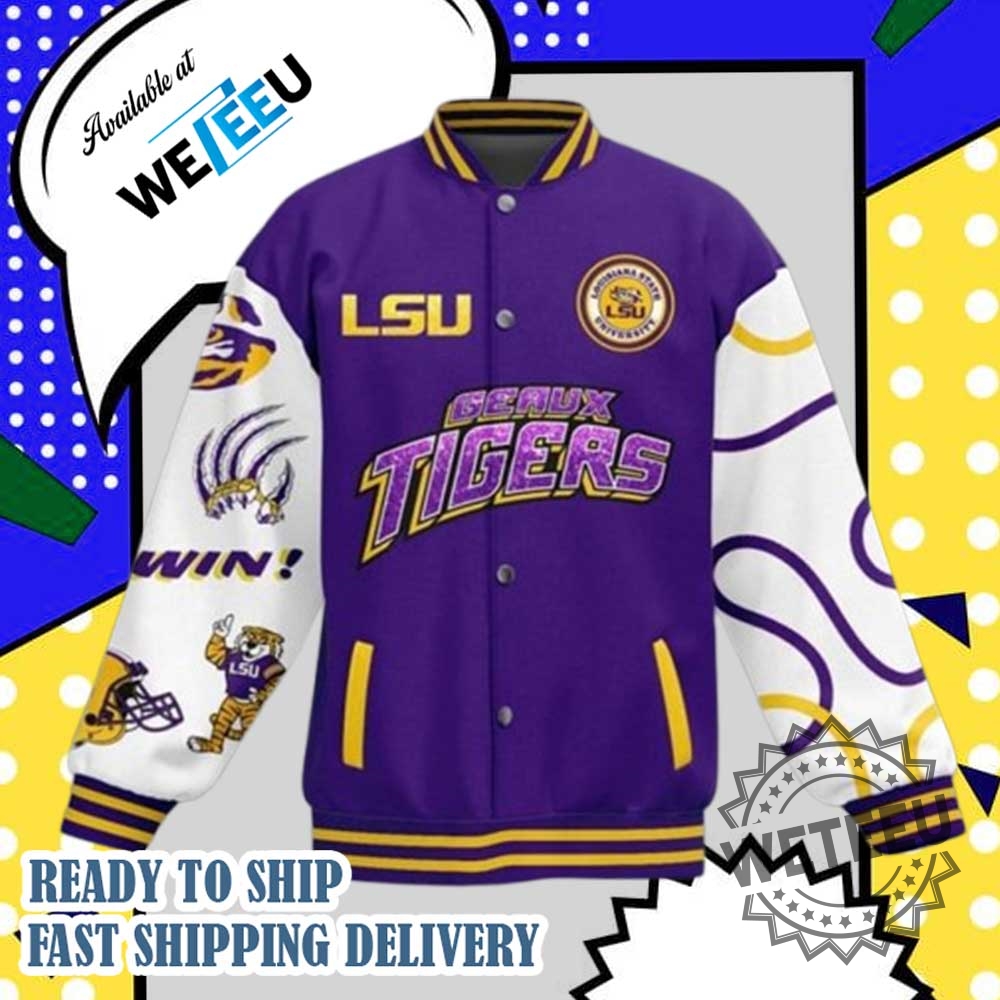 Lsu Tigers Smart Women Love Baseball Jacket 4 LSU Tigers Smart Women Love Baseball Jacket