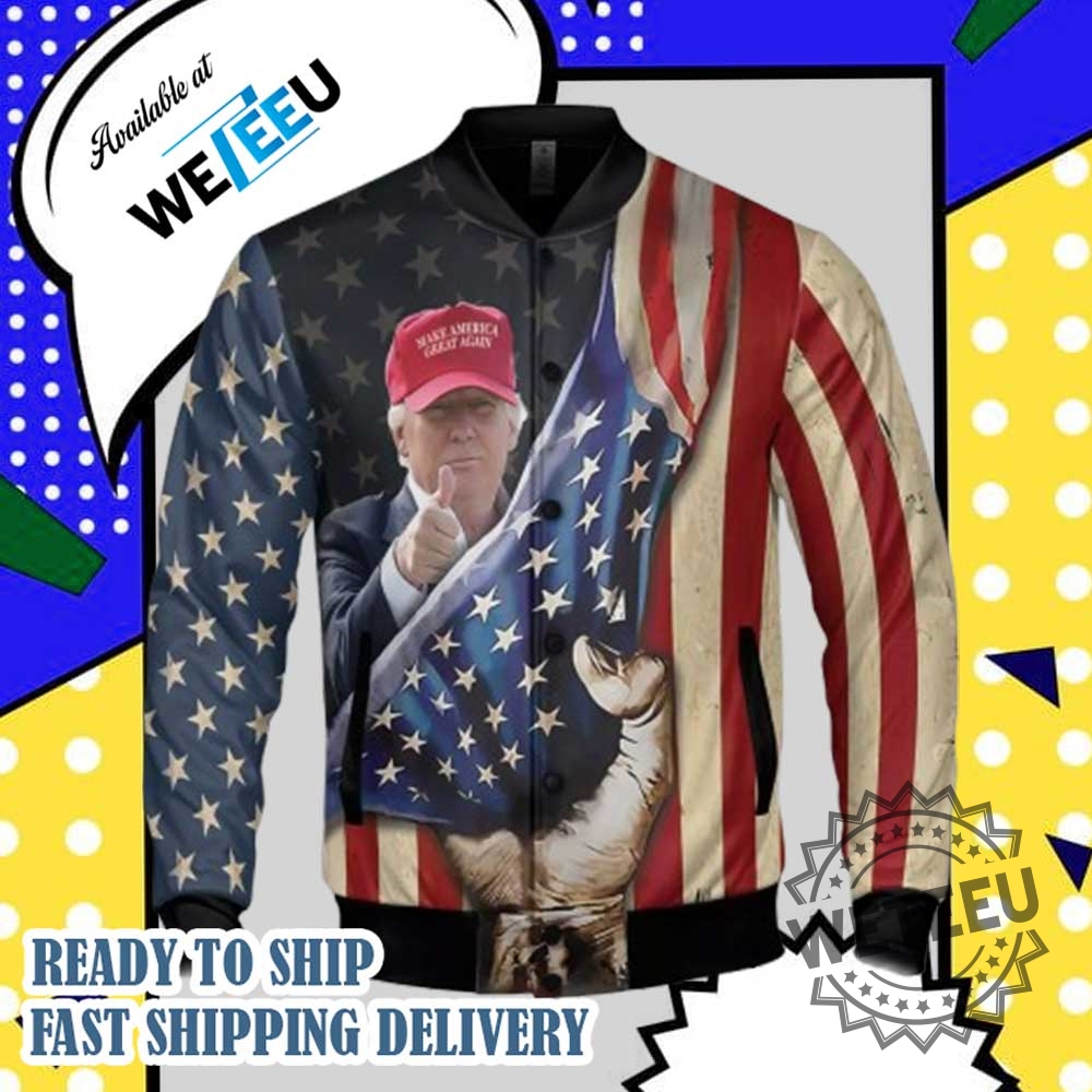 Trump Thumb Up 47Th President Make America Great Again American Flag Jacket 4 Trump Thumb Up 47th President Make America Great Again American Flag Jacket