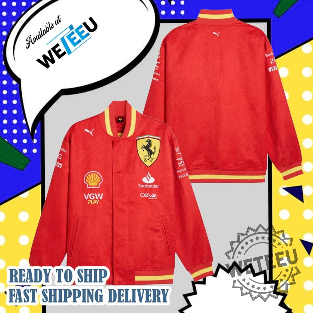 "Top 5 Exclusive Baseball Jackets for 2025 You Must Own" 18 Scuderia Ferrari F1 Puma Team Varsity Bomber Jacket