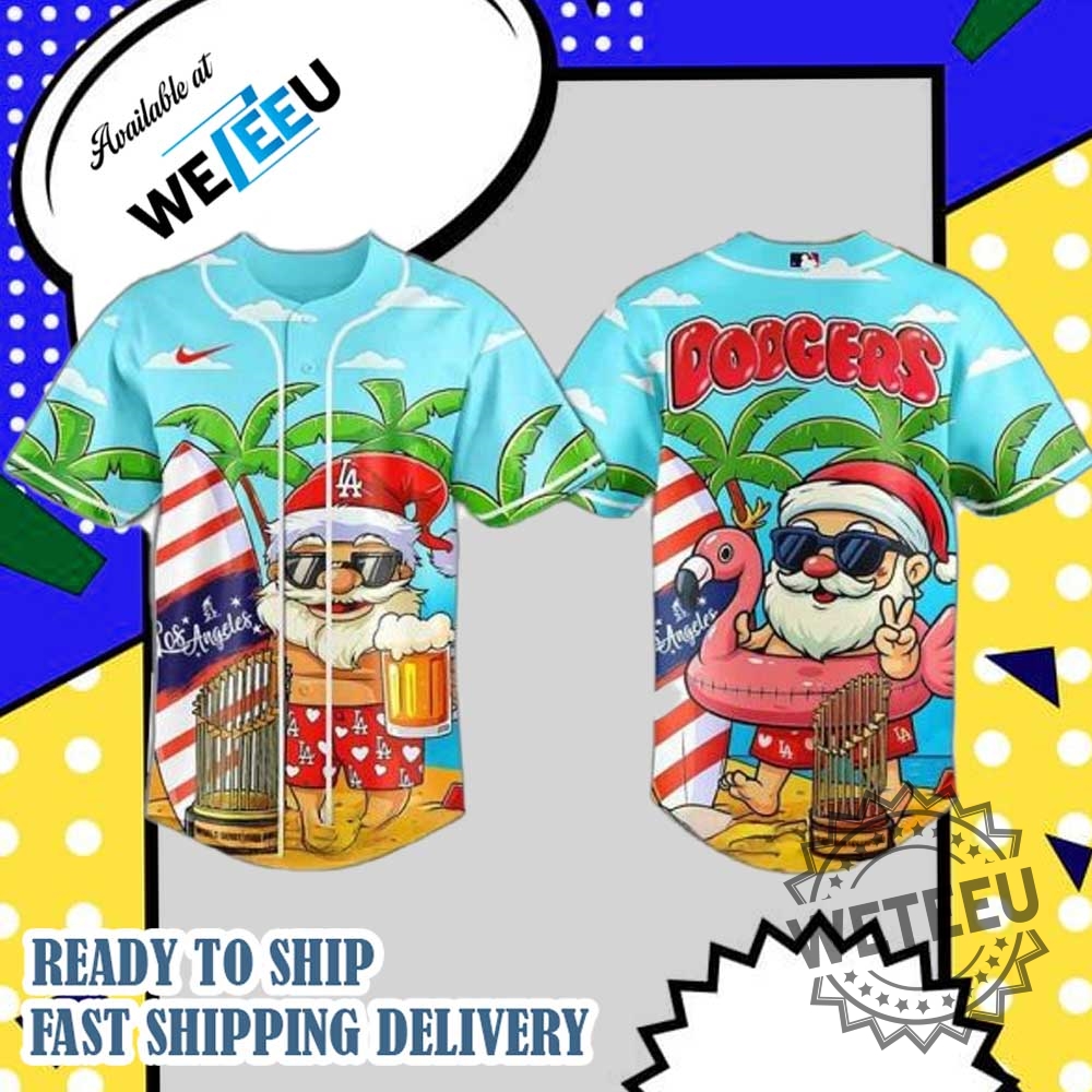 "Top 5 Must-Have Baseball Jerseys: Dodgers and Braves Special Editions" 4 Christmas In July Los Angeles Dodgers Baseball Jersey