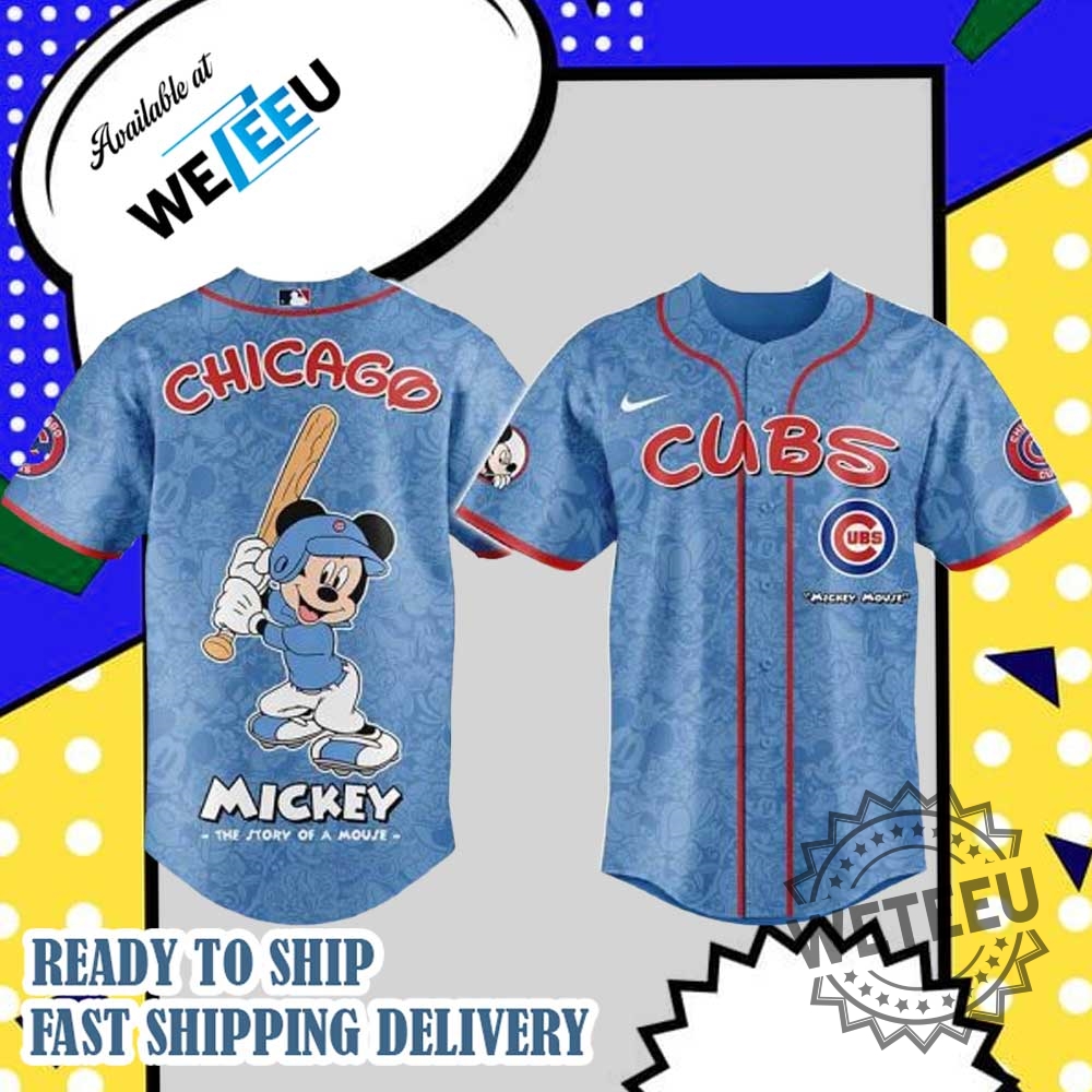 "Top 5 Must-Have Baseball Jerseys: Dodgers and Braves Special Editions" 9 Mickey Mouse Chicago Cubs Personalized Baseball Jersey