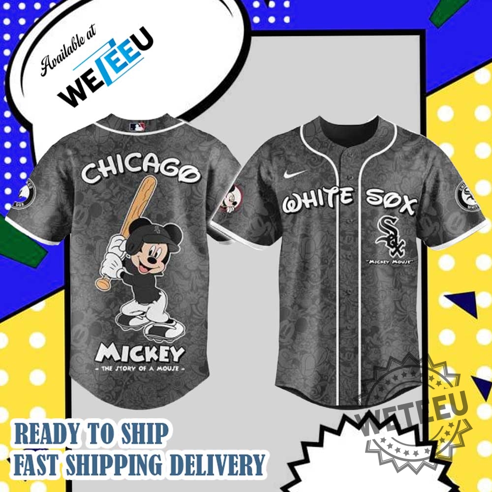 "Top 5 Must-Have Baseball Jerseys: Dodgers and Braves Special Editions" 15 Mickey Mouse Chicago White Sox Personalized Baseball Jersey