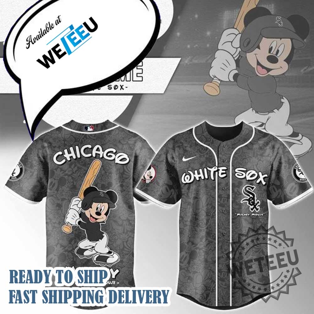 Mickey Mouse Chicago White Sox Personalized Baseball Jersey 3 Mickey Mouse Chicago White Sox Personalized Baseball Jersey